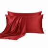 Mulberry Silk Pillowcase Set Red